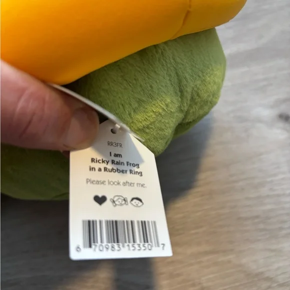 Jellycat Ricky Rain Frog with Inner Tube - Picture 2 of 3